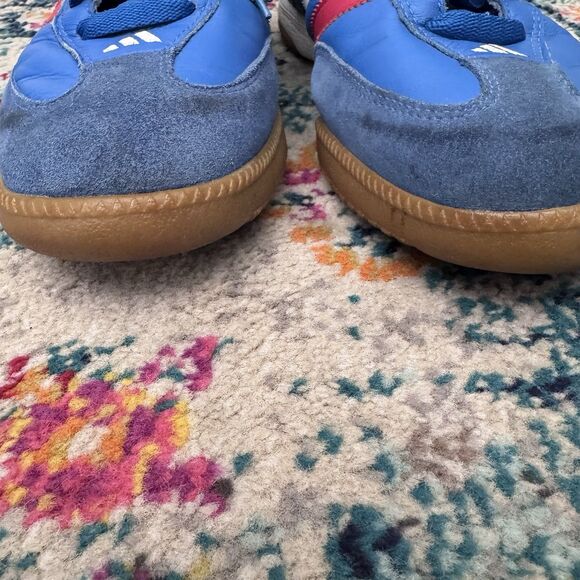 Adidas‎ Vintage Blue Samba Millennium World Cup Shoes Italy Men’s Size 10 - Picture 8 of 10